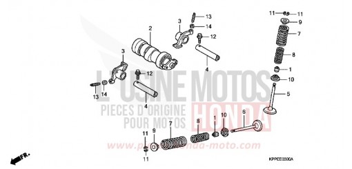 ALBERO A CAMME/VALVOLA CBR125RS6 di 2006